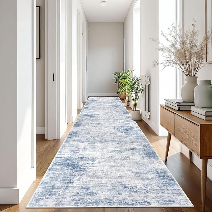 IOHOUZE Abstract Runner Rug 3x16 Ft Washable Runners