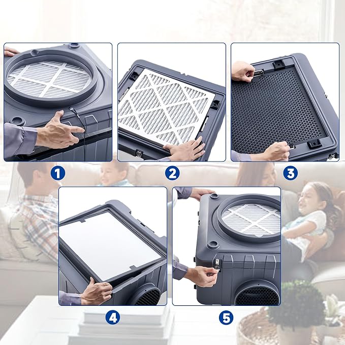 Air Scrubber Active Carbon Filters Compatible