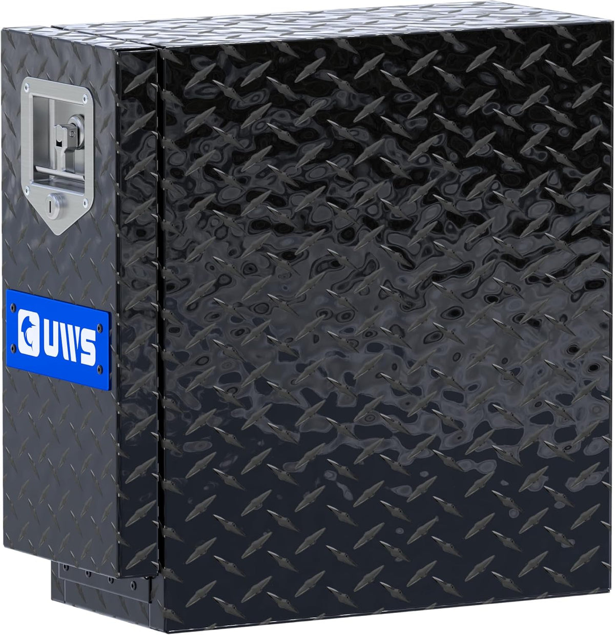 UWS EC20032 18-Inch Gloss Black Heavy-Wall Aluminum Truck Bed Tool Box with 5 Drawers