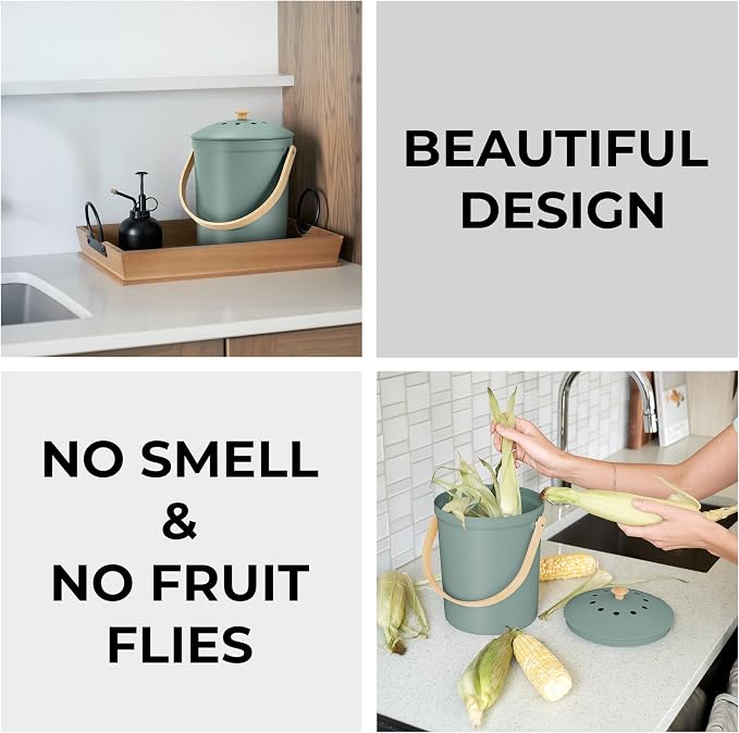 Beautiful Kitchen Compost Bin