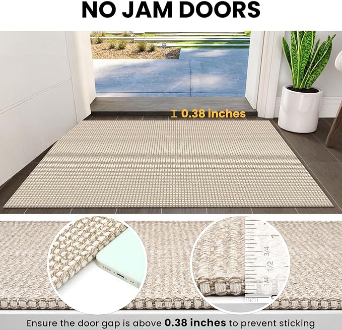 IOHOUZE Washable Area Rug 6x9 Non Slip Rubber Backed Rugs