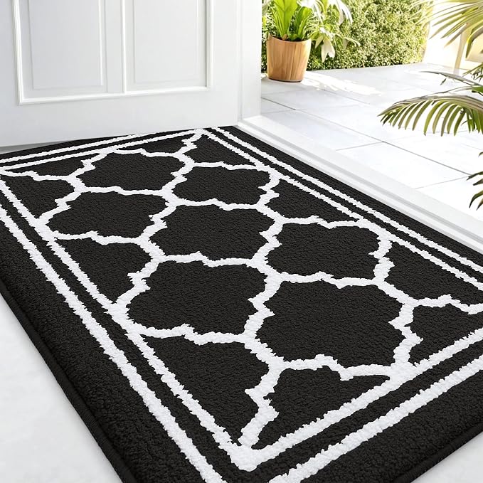 Buganda Indoor Door Mat, Dirt-Resistant and Absorbent Doormat, Low Profile
