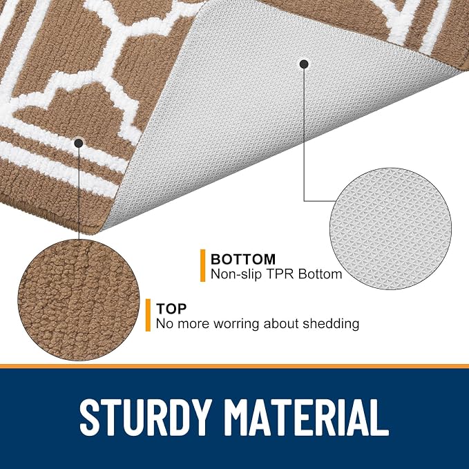 Buganda Indoor Door Mat, Dirt-Resistant and Absorbent Doormat, Low Profile