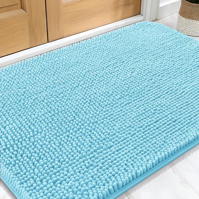 OLANLY Dog Door Mat for Muddy Paws 30x20, Absorbs Moisture and Dirt, Absorbent