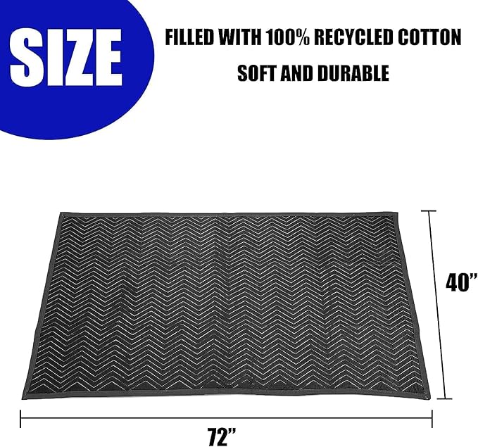 2 Pack Moving Blankets 40x 72" Moving Pads for Furniture Protection Quilted Packing Shipping Blankets for Furniture Moving Supplies