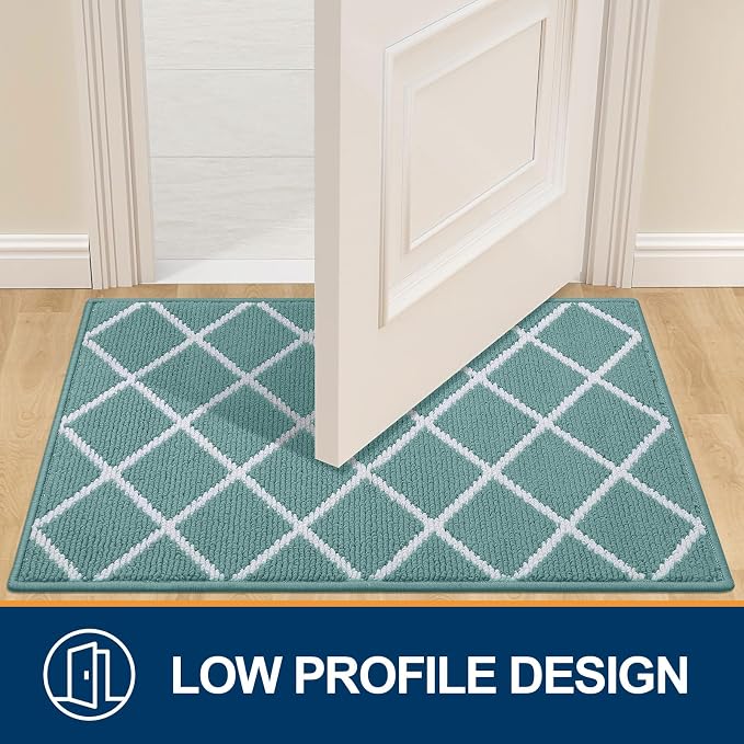 Finchitty Indoor Door Mat, Dirt Resistant and Absorbent, Low-Profile, Washable