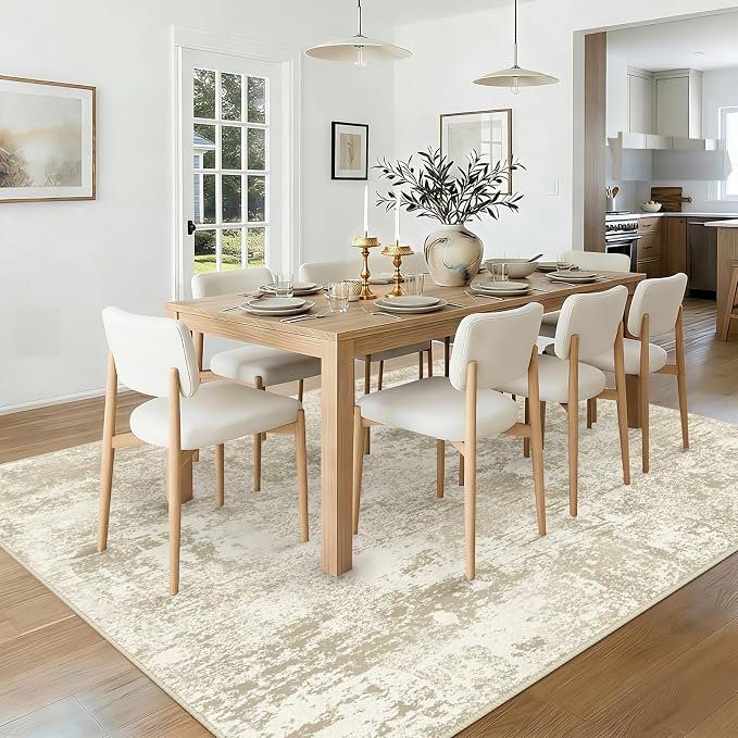RELEANY Washable Area Rugs 5'x7' Non-Slip Modern Abstract Soft