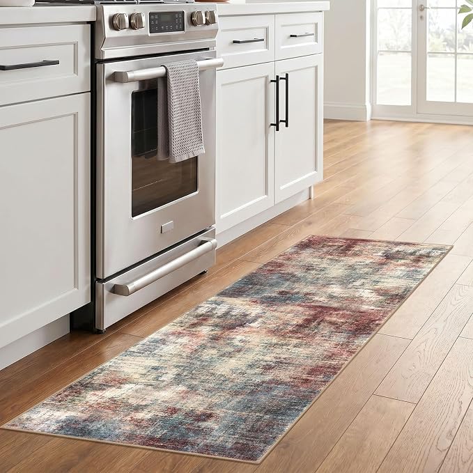 IOHOUZE Abstract Runner Rug 2x6 Ft Washable Runners