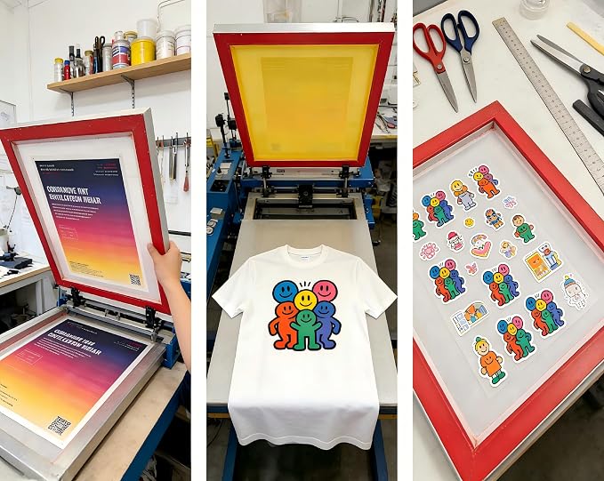 Aluminum Screen Printing Screens, 20 x 24 Inch Pre-Stretched Silk Screen Frames