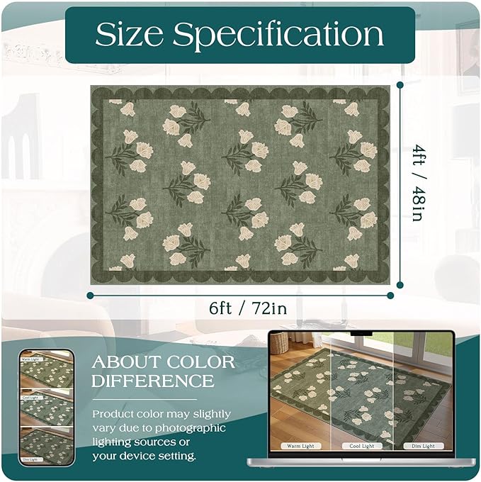 4x6 Covered Outdoor Patio Rug