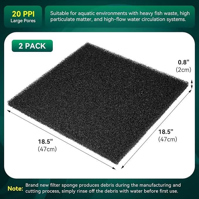 Borlech Aquarium Bio Filter Sponge Pad