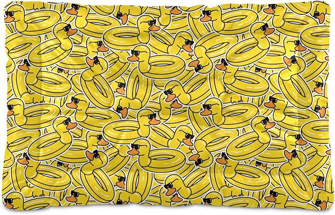 Rubber Duck Pet Bed Cute Dog Bed Mat Absorbing Non Slip Pad Pet Sleeping Mat for Small, Medium, and Large Dogs Puppy Cat 24 in x 18 in