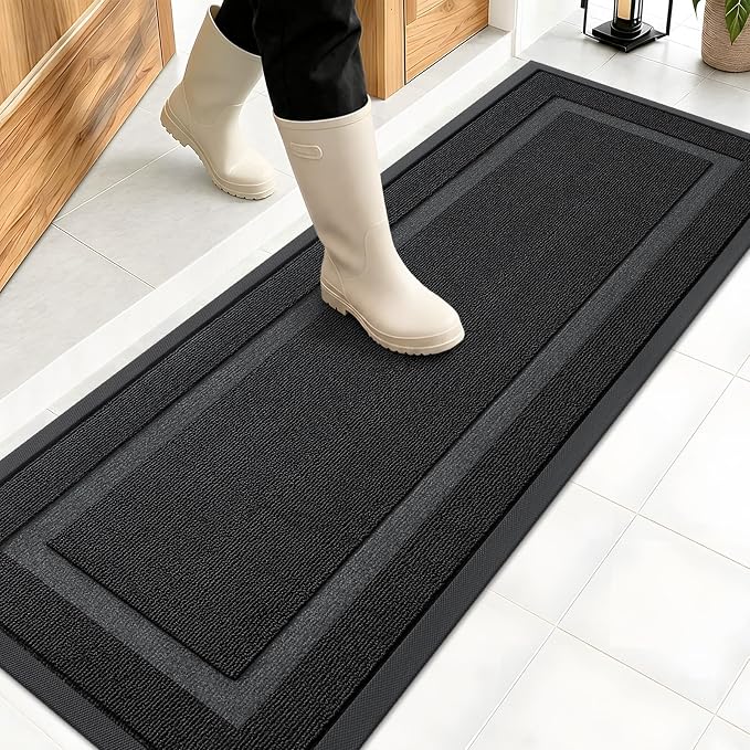 OLANLY Front Door Mat Indoor Outdoor Entrance, Waterproof All-Season,