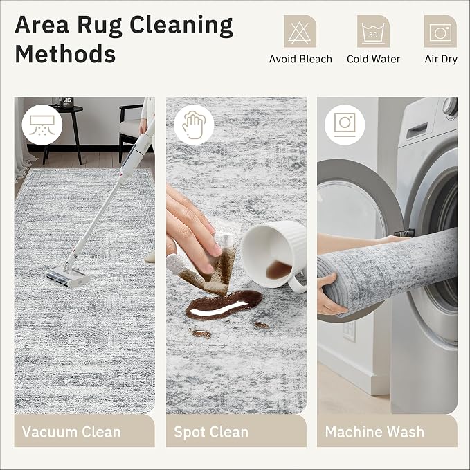 Soalmost 4x10 Wide Hallway Runner Rug: Washable Soft Rug Runners