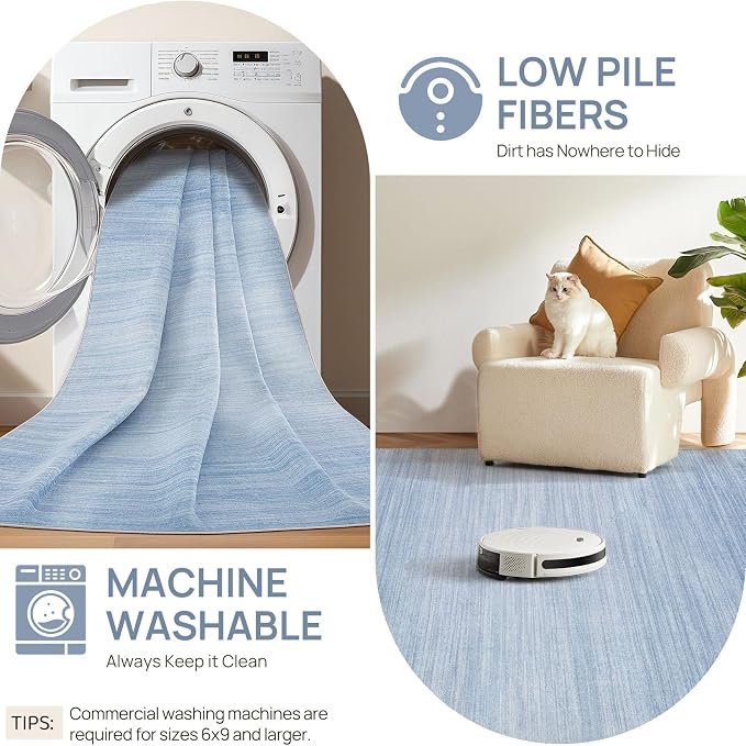 UERMEI 7x9 Washable Area Rug