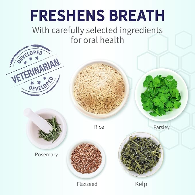 Health Extension Fresh Breath Dental Bones for Dogs, 8 Medium Bones – Supports Dental Health, Freshens Breath, Ideal for Puppy Training (Pack of 1)