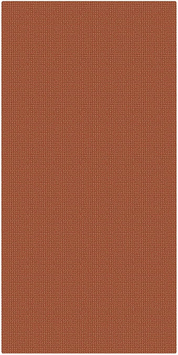 KOZYFLY Orange 3x6 Washable Runner Rug, Non Slip Wide Runners