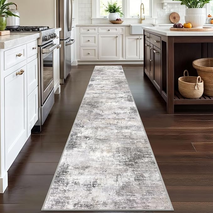 IOHOUZE Abstract Runner Rug 2x12 Ft Washable Runners