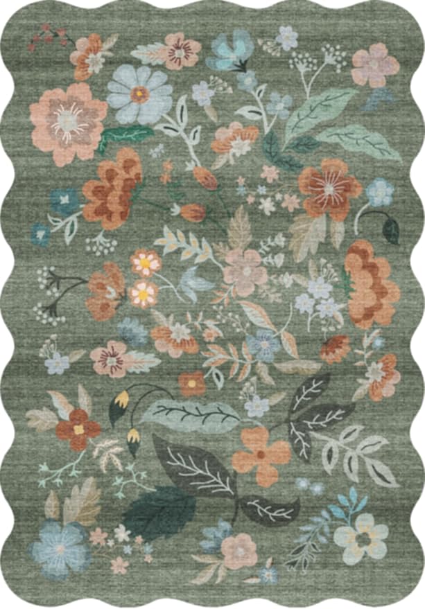 Washable 2'6x12 Hallway Runner Rug: Soft Entryway Kitchen Floral Runners Non