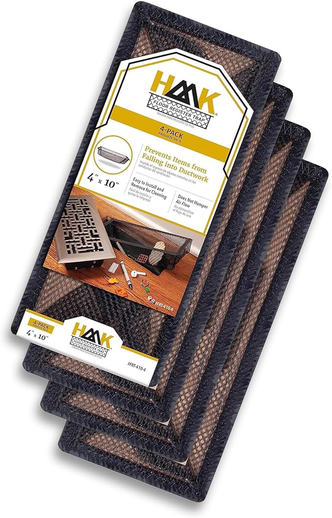 HAAK - Floor Vent Cover Trap, Durable Screen That Attaches Easily to Vent Covers