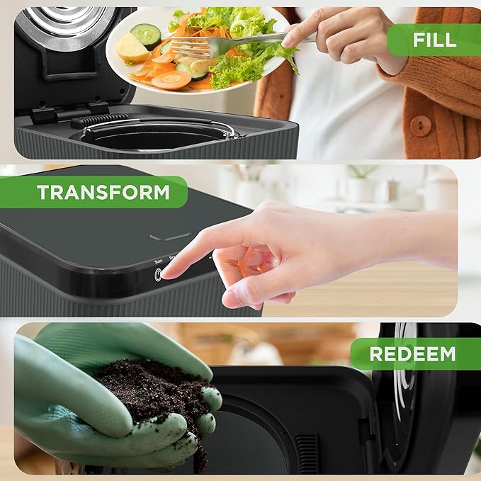 Nutrichef 3L Electric Kitchen Composter