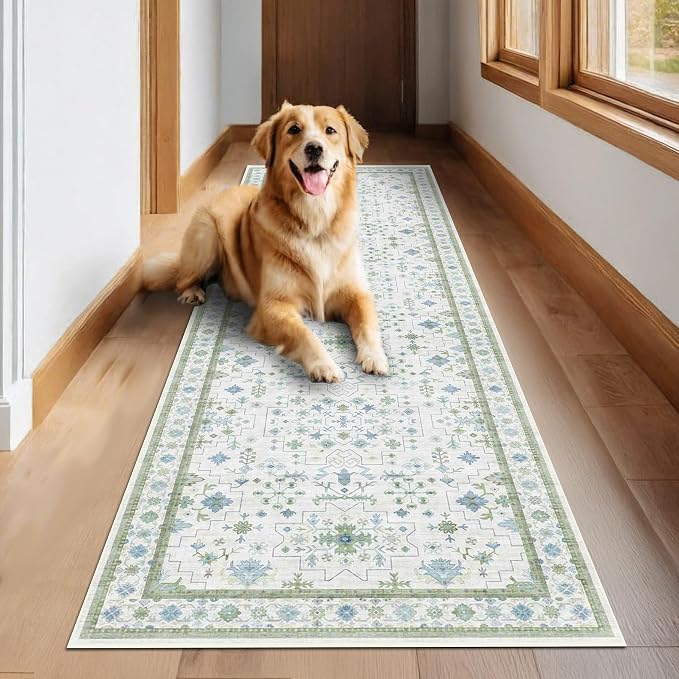 Hazo Haus Oushak 3x20 Wide Hallway Runner Rug