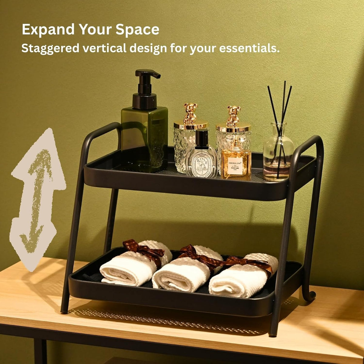 Multifunctional Desk Organizer Rack, Storage Display Shelf