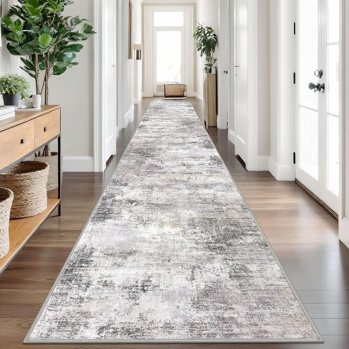 IOHOUZE Abstract Runner Rug 3x18 Ft Washable Runners