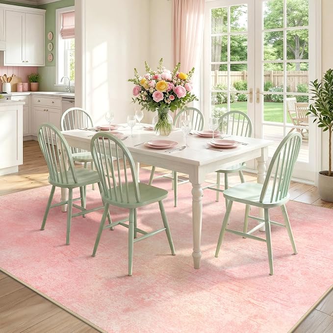 RELEANY Washable Area Rugs 6'x9' Non-Slip Modern Abstract Soft