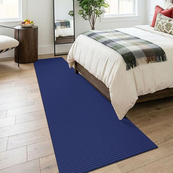 KOZYFLY Cotton Runners for Hallway 2.5'x8', Washable Runner Rug, Woven Non Slip