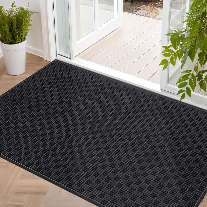 Mibao Front Door Mat, Heavy Duty Durable Welcome Mat