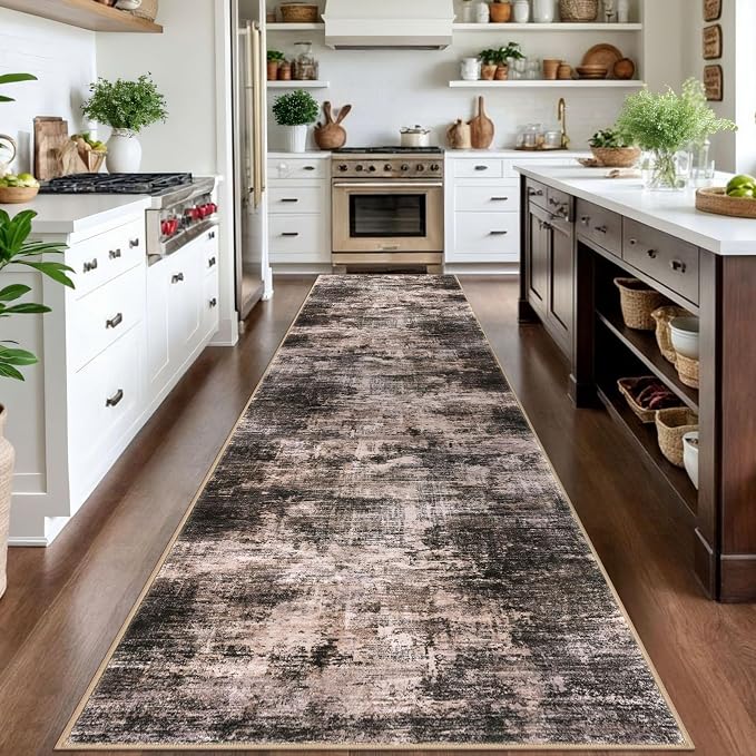 IOHOUZE Abstract Runner Rug 3x14 Ft Washable Runners