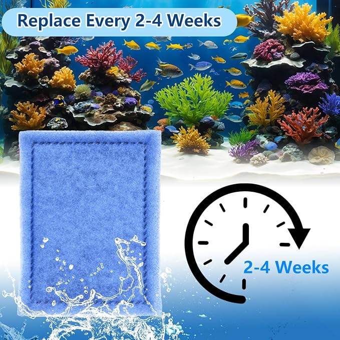 12 PCS Aquarium Filter Cartridge Filters, Rite-Size B Fish Tank Filter Cartridge