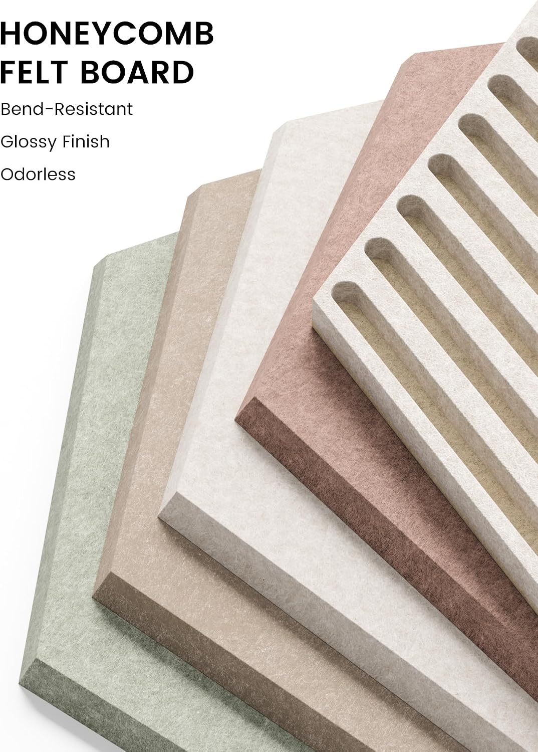 Fluxynara 10-Pack Hexagon Cork Board Alternative, Boho