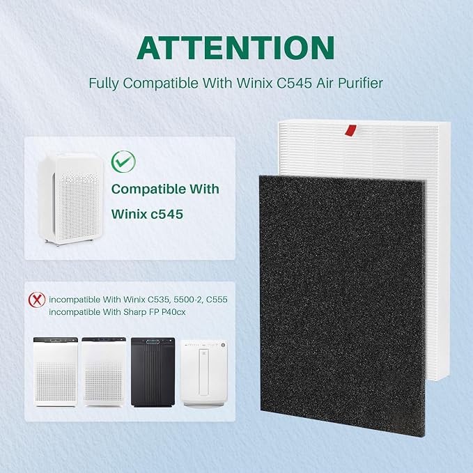 10 Pack C545 Replacement HEPA Filter Compatible