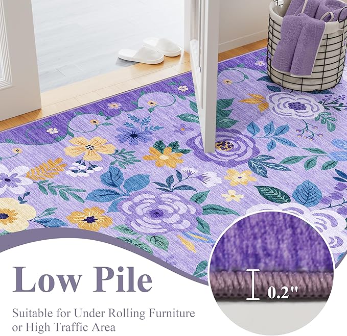 DUKINO Runner Rug, 2.6x8 Kitchen Rug