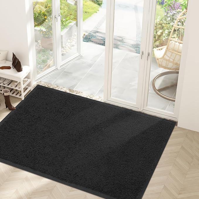 Mibao Front Door Mat Indoor Entrance, Dirt Trapper Welcome Mat