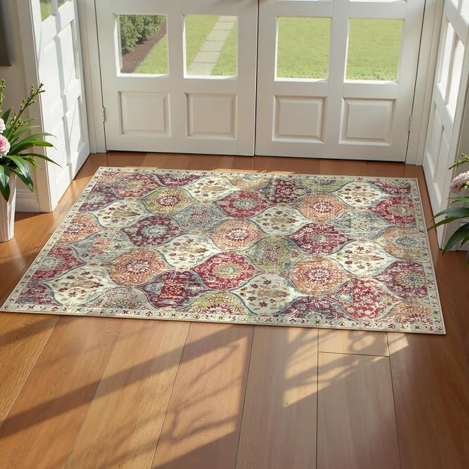 Lahome Washable Entryway Rug, 2x4 Kitchen Rugs