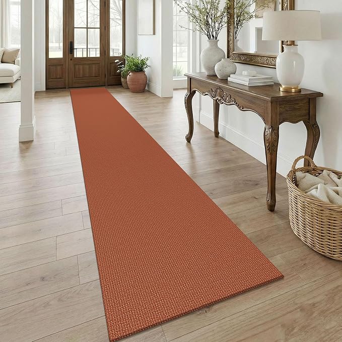 KOZYFLY Orange 2.5'x18' Runners Rugs