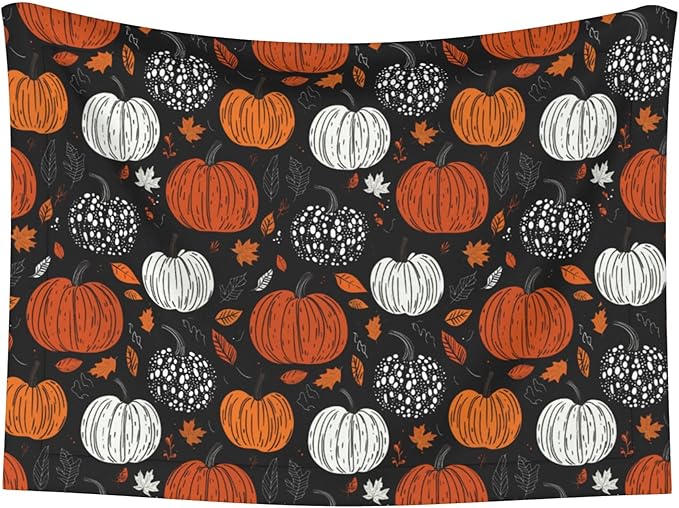 Fall Pumpkins Throw Blanket - Halloween Blanket for Dog Cat Autumn Pet Blankets 40x30 for Couch Sofa Bed
