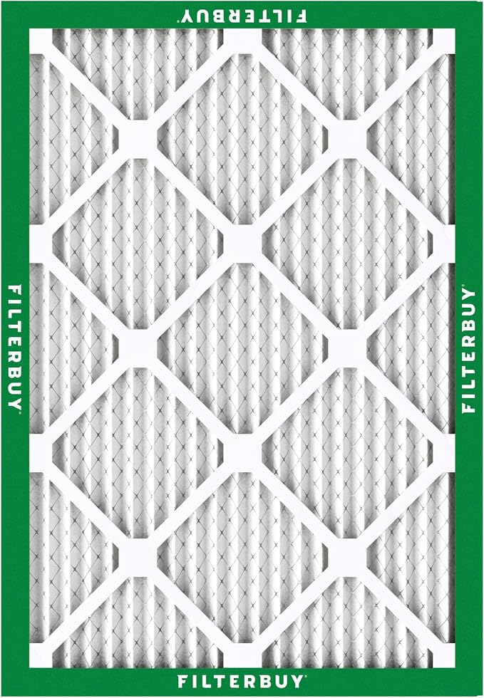 Filterbuy 11.88x16.88x1 Air Filter MERV 8 Essential Dust & Allergy Defense