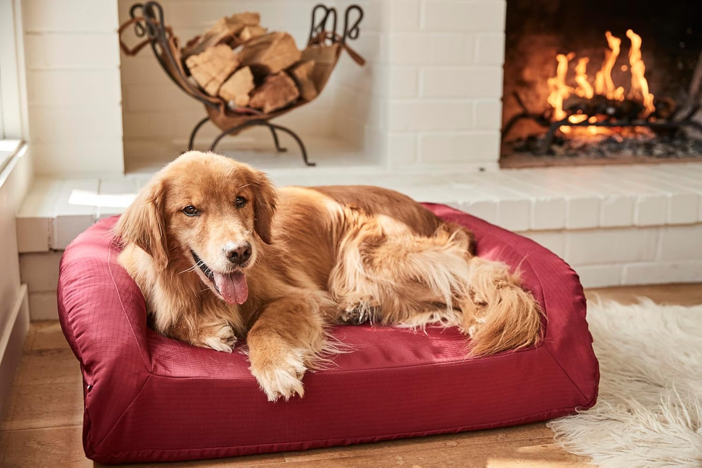 K9 Ballistics Tough Bolster Orthopedic Sofa Dog Bed with Removable Washable Cover - Durable, Water Resistant with Nonskid Bottom - XX-Large, Titanium Premium Finish