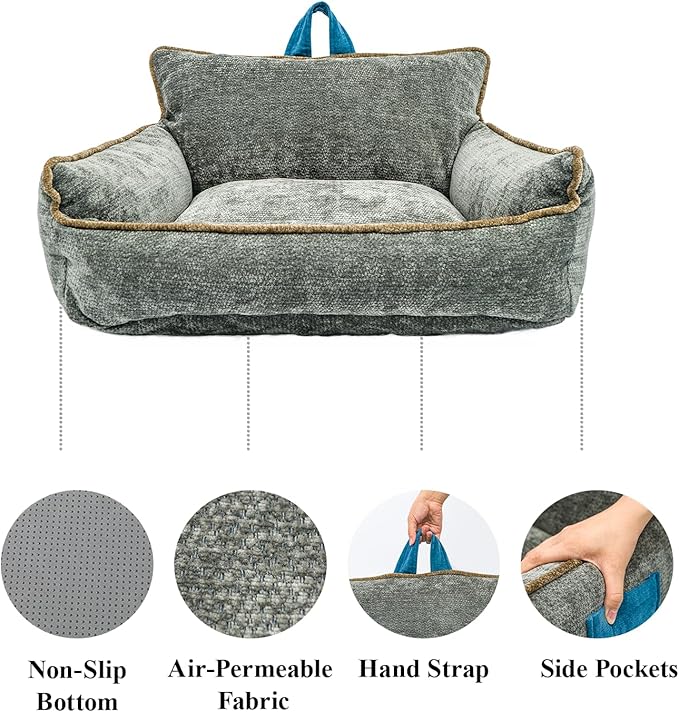 Medium Bed Dog,Calming Dog Bed,Dog Bed Medium Size Dog,Waterproof,M(23.5"x15.5"x13.5")