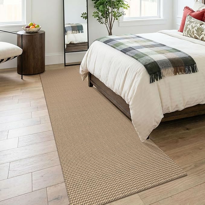 KOZYFLY Runners for Hallways 2.6x8 ft Washable Kitchen Runner Non Slip Rubber