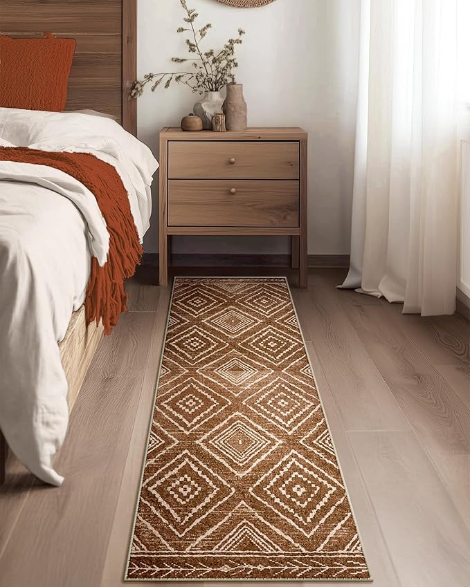 BESTSWEETIE Area Rug 2x5 Rug Machine Washable Non-Slip Low Pile Print Pattern