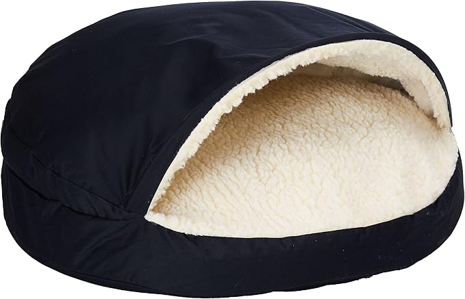 Snoozer Orthopedic Cozy Cave Pet Bed, Large, Navy