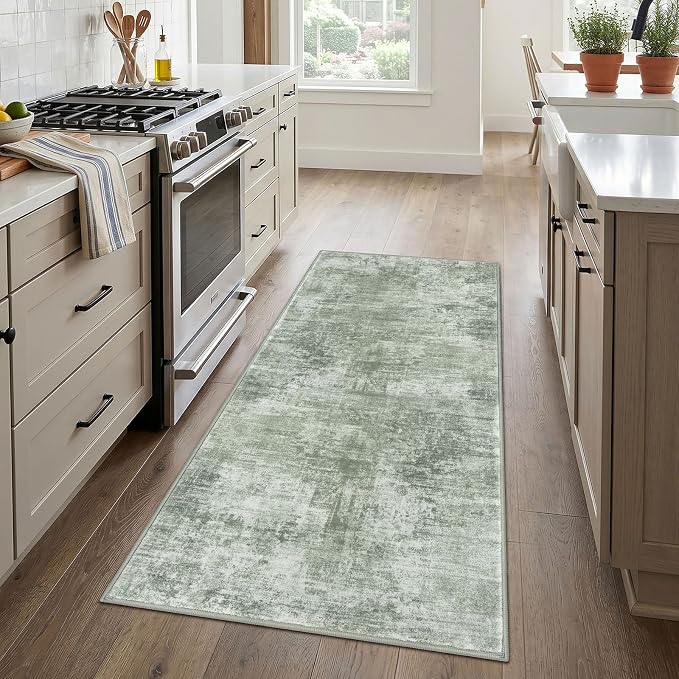IOHOUZE Abstract Runner Rug 3x6 Ft Washable Runners