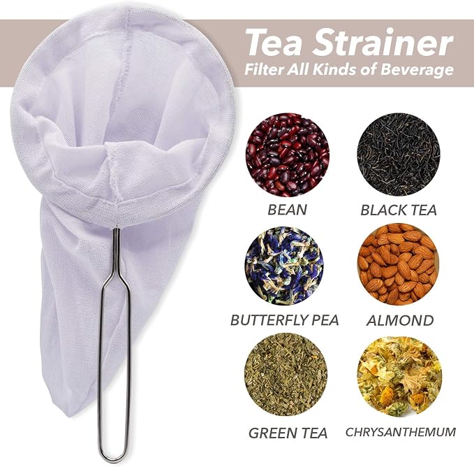 Tea Filter Reusable Stainless Steel Strainer, Friendly Using Durable,