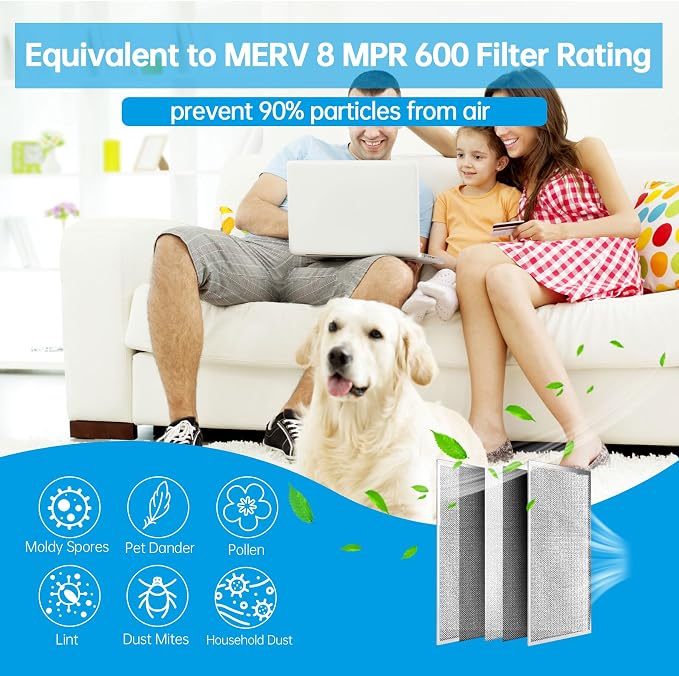 UBeesize 12x24x1 Reusable Electrostatic Air Filter HVAC AC Furnace Filter