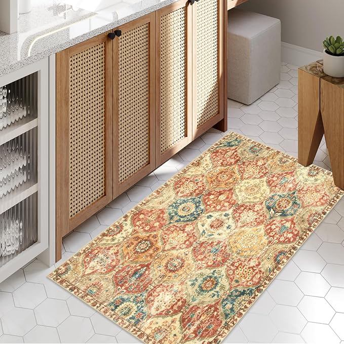 Lahome Kitchen Rugs Non Slip Washable Rugs